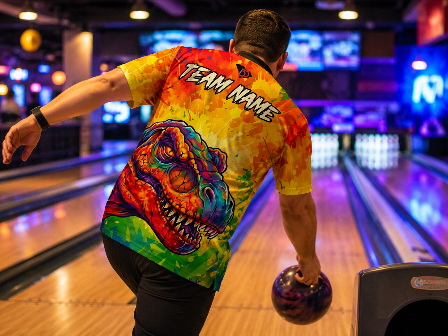 Custom T-Rex Sports Jersey | Personalized Bowling, Softball & Baseball Jersey
