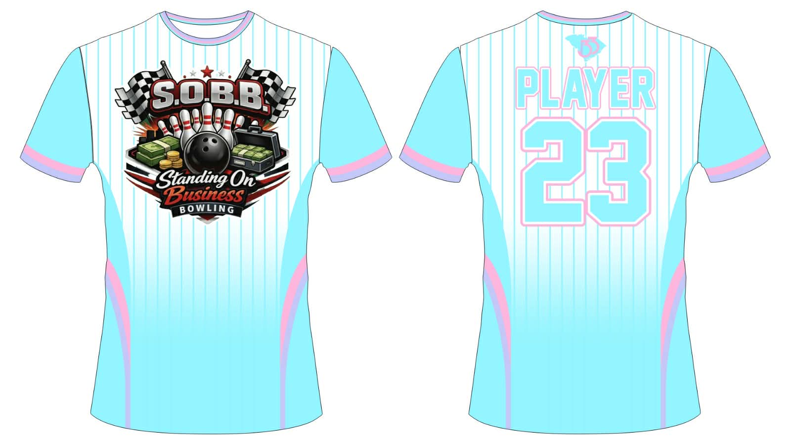 Standing on Business Custom Bowling Jersey – Personalized S.O.B.B. Jersey